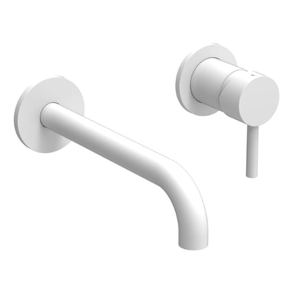 Μπαταρία Νιπτήρος Εντοιχισμού 2 οπών New Tech White Matt